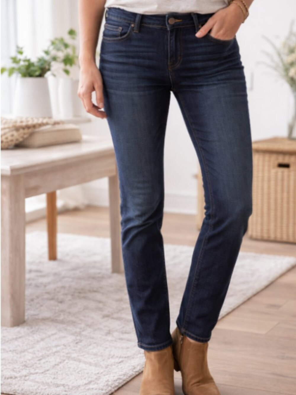 prAna Kara Mid Rise Jeans Dark Wash Size 6/28 Style W4KARA115